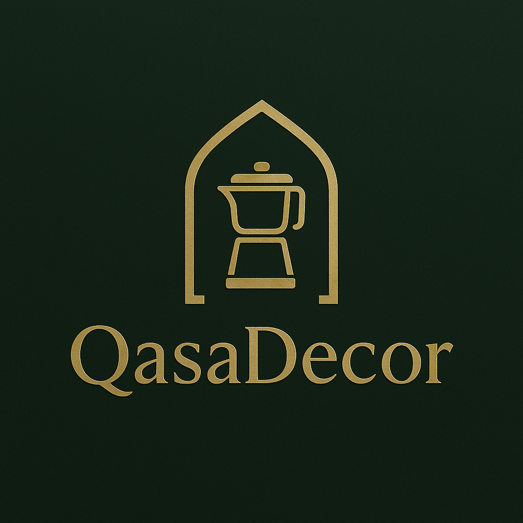 QasaDecor premium logo - Middle Eastern modern home decor, perfune and smart kitchen